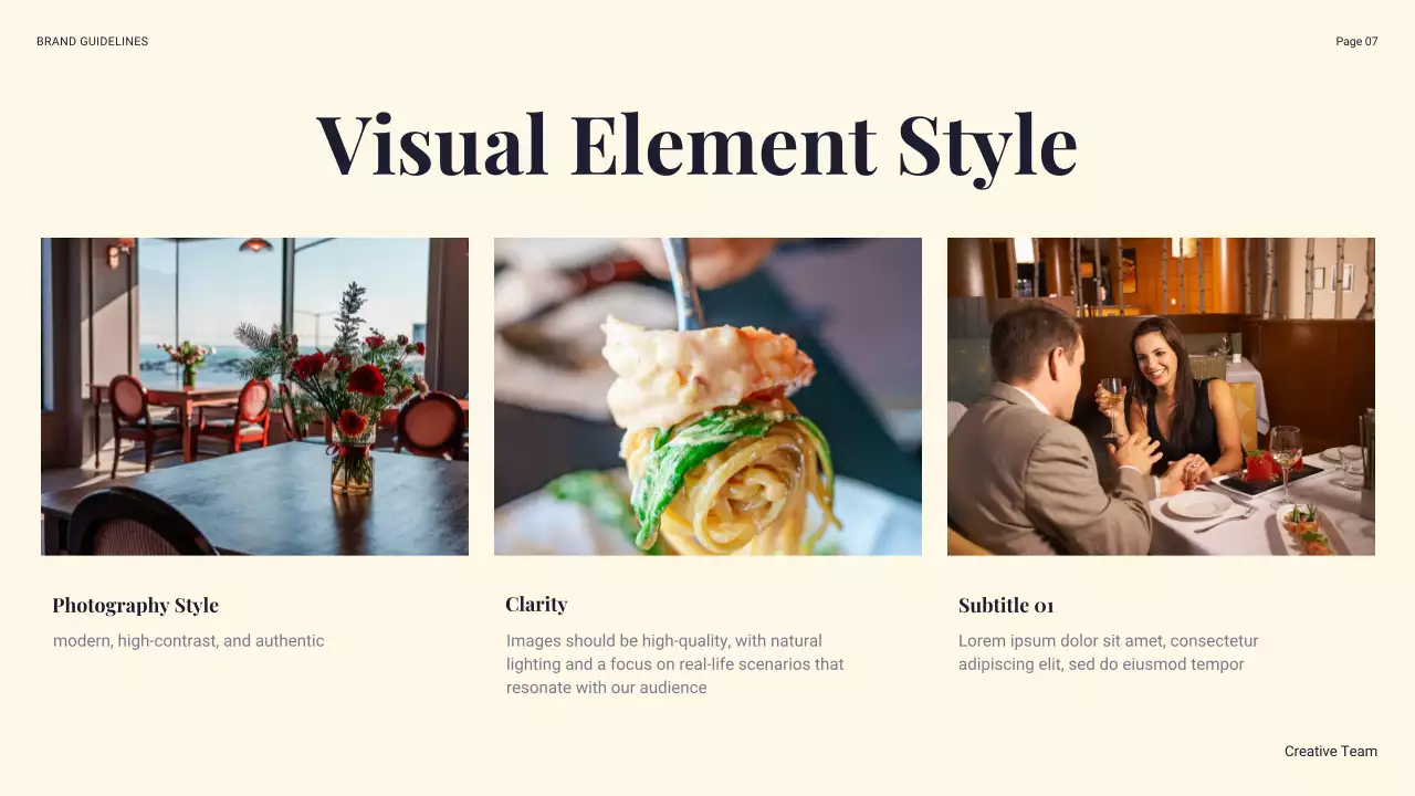 Navy Modern Brand Guidelines Presentation