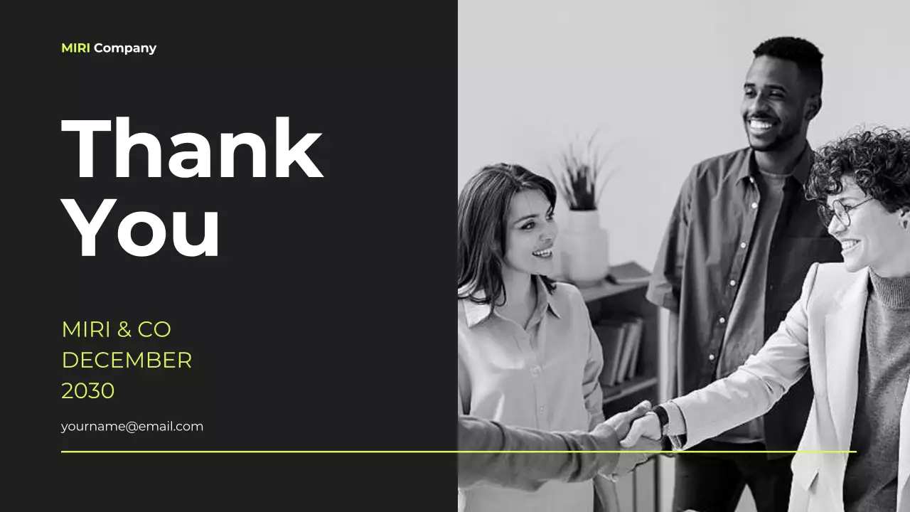 Black Modern Marketing Plan Pitch Presentation