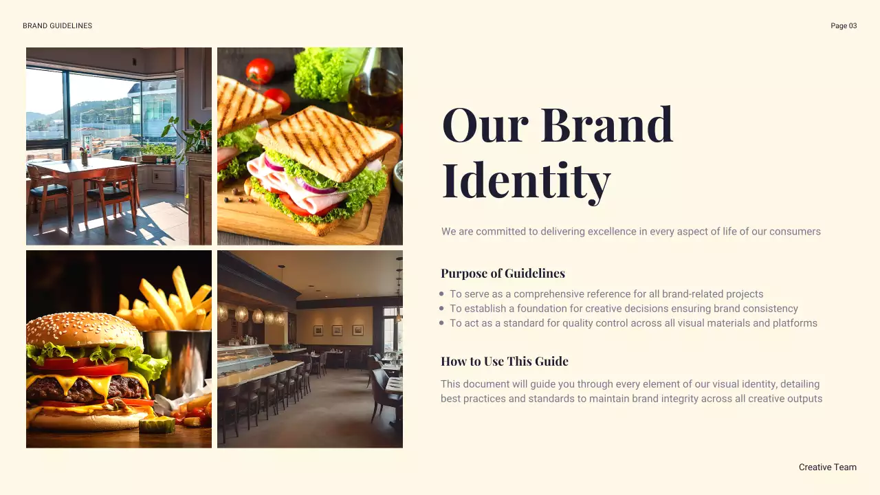 Navy Modern Brand Guidelines Presentation