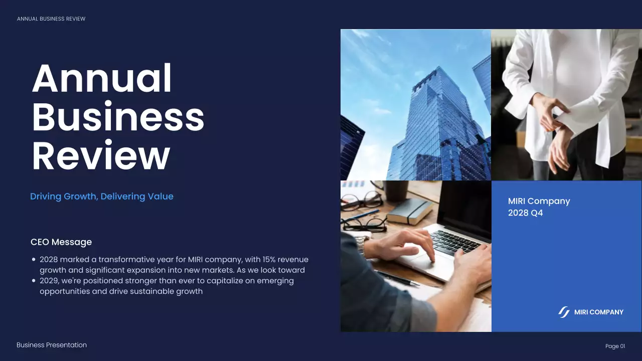 Blue Modern Business Presentation