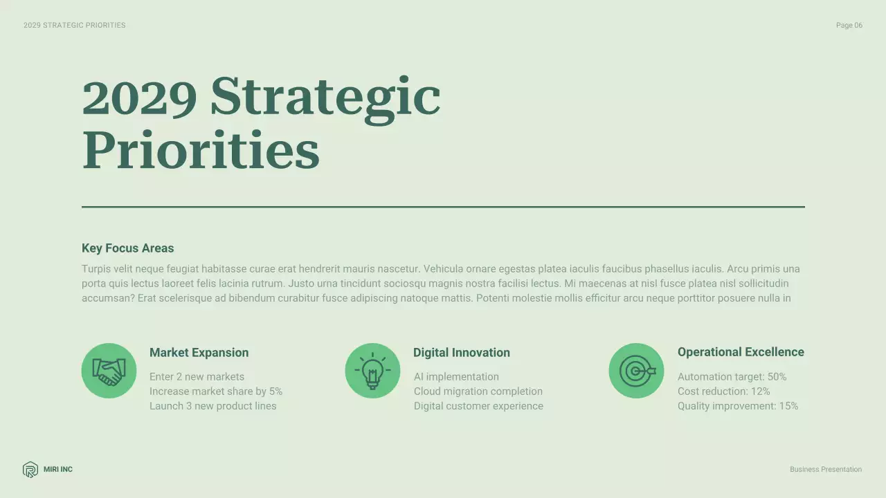 Green Professional Business Presentation