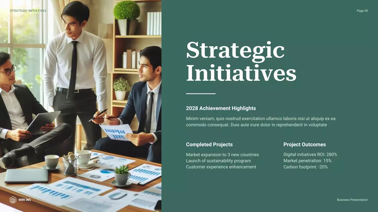 Green Professional Business Presentation