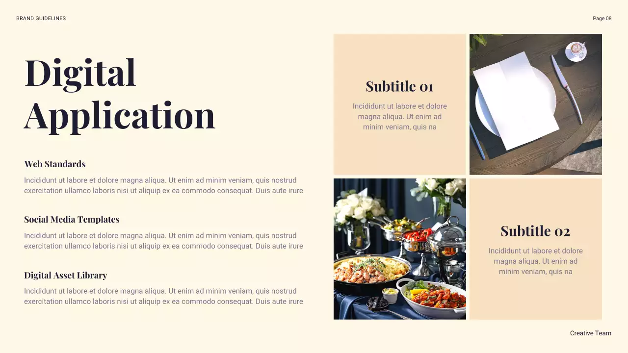 Navy Modern Brand Guidelines Presentation