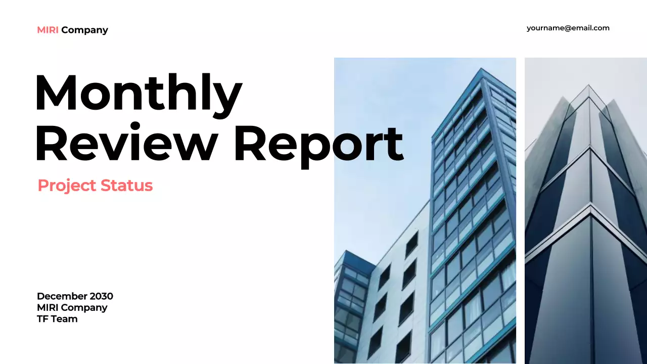 Red Modern Business Report Presentation