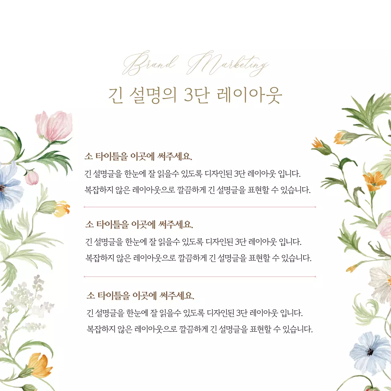 감각적이고 고급스러운 브랜드 카드뉴스