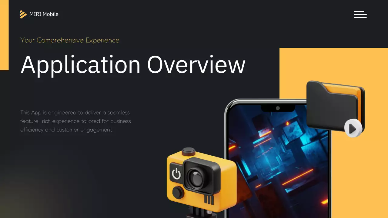 Yellow Modern Mobile Presentation