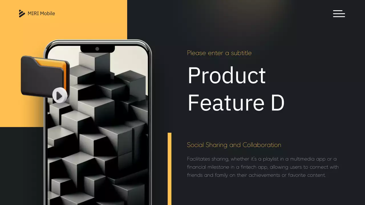 Yellow Modern Mobile Presentation