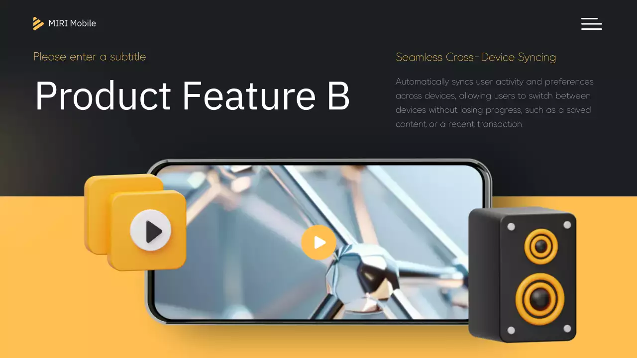 Yellow Modern Mobile Presentation