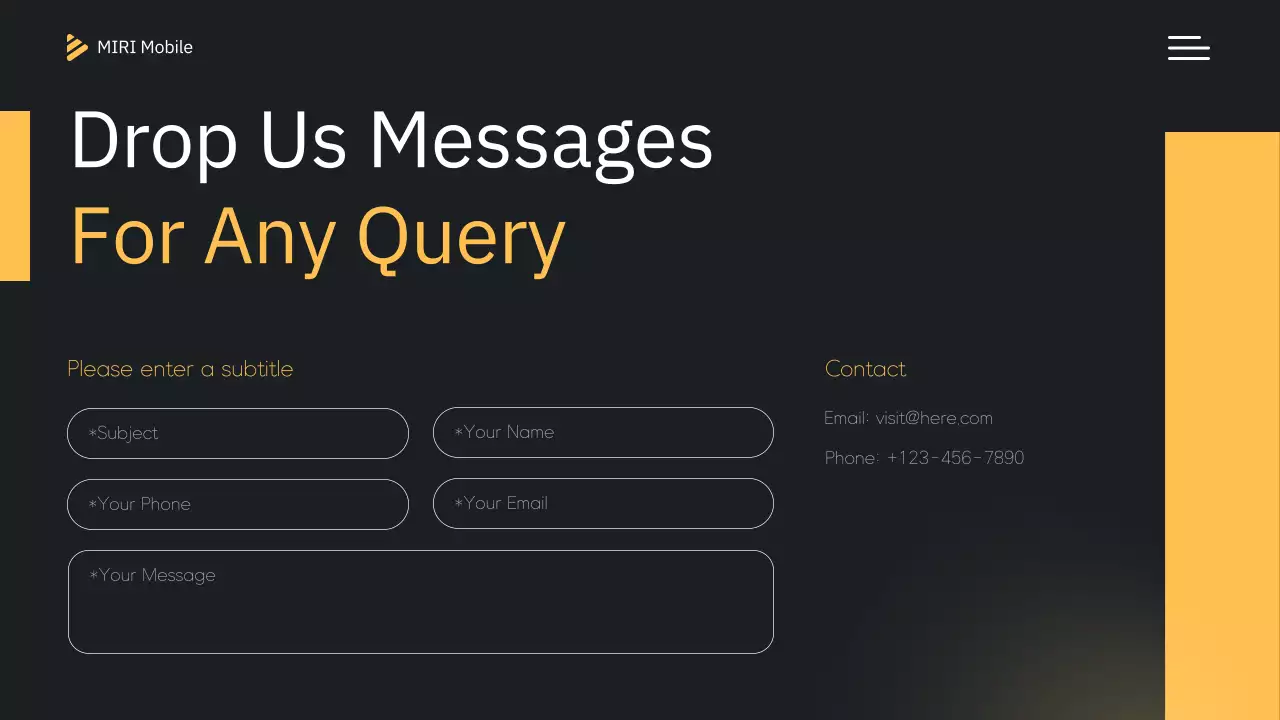 Yellow Modern Mobile Presentation