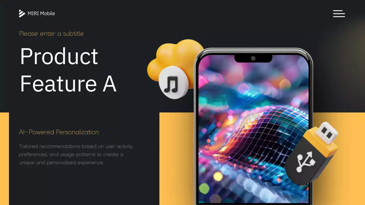 Yellow Modern Mobile Presentation