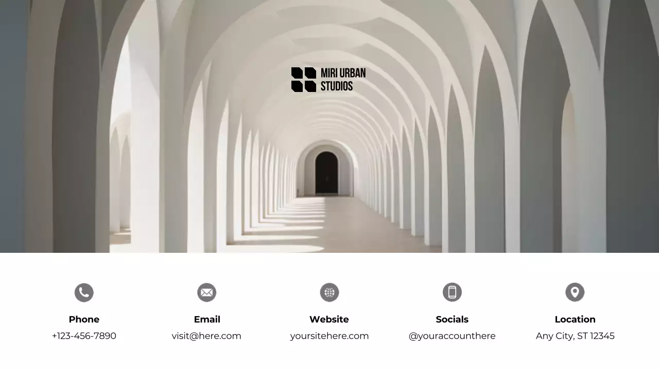 Presentasi Portofolio Arsitektur Modern Abu-abu