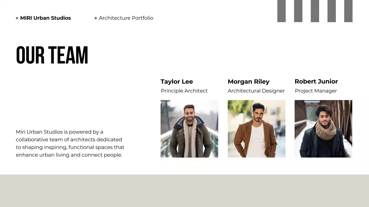 Presentasi Portofolio Arsitektur Modern Abu-abu