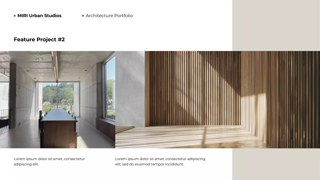 Presentasi Portofolio Arsitektur Modern Abu-abu