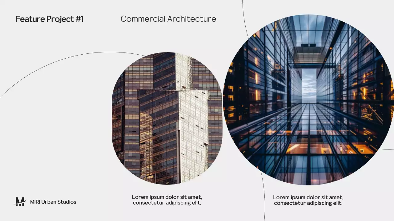 Black Modern Architecture Portfolio Presentation