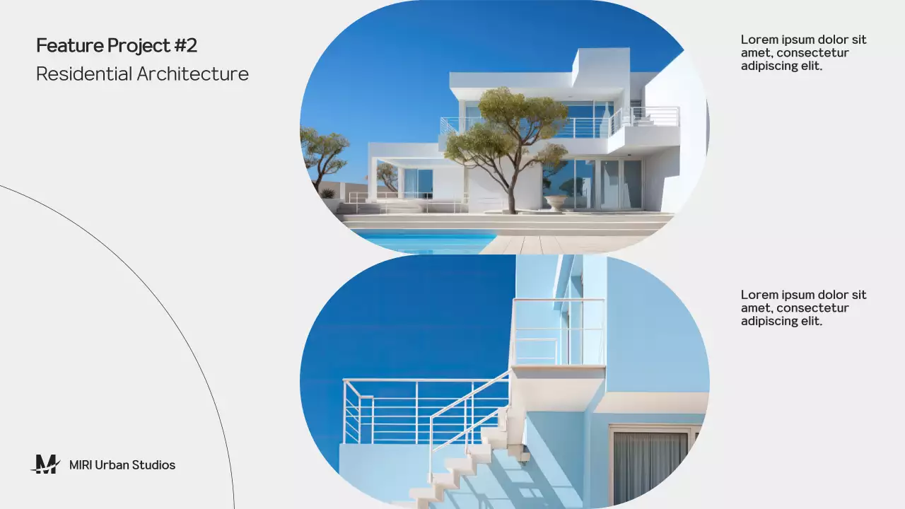 Black Modern Architecture Portfolio Presentation