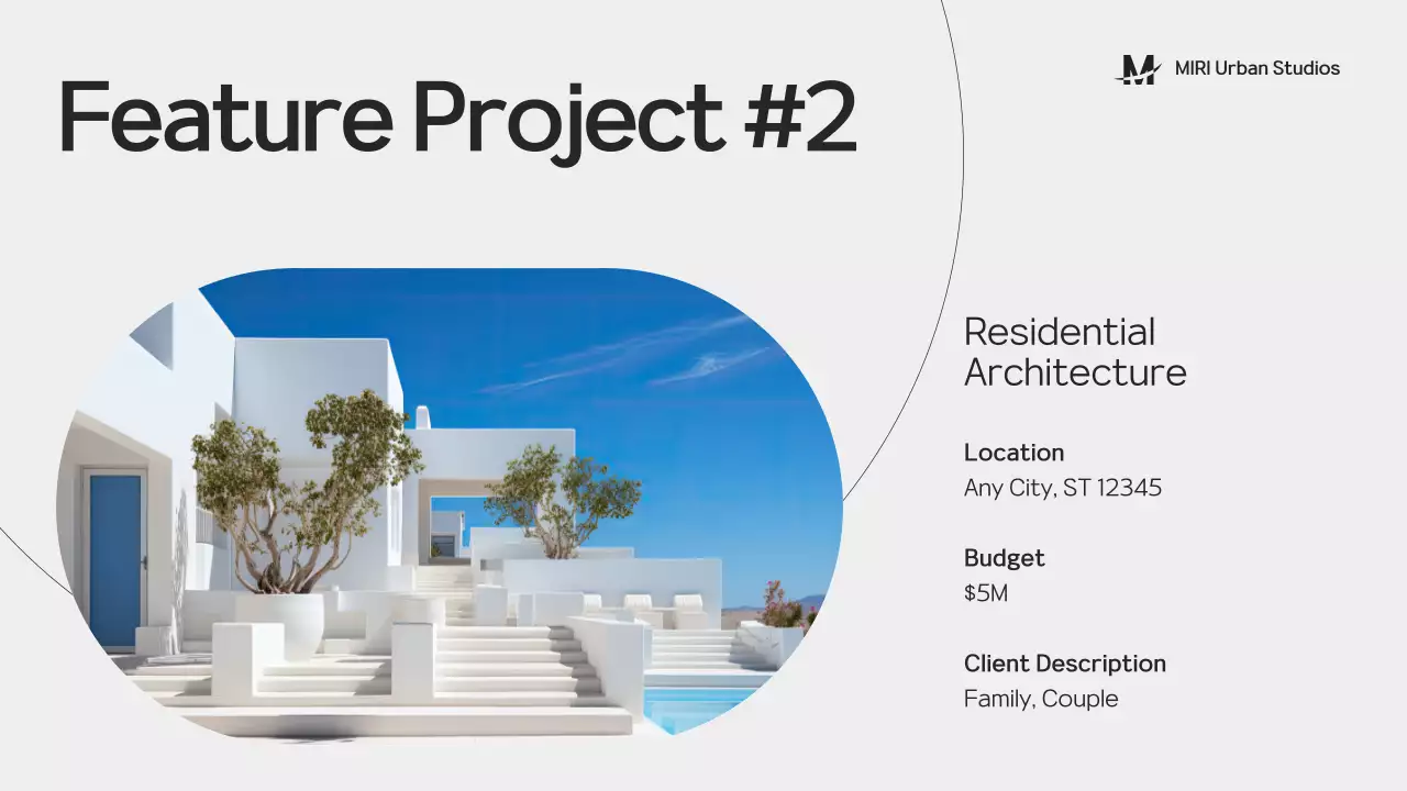 Black Modern Architecture Portfolio Presentation