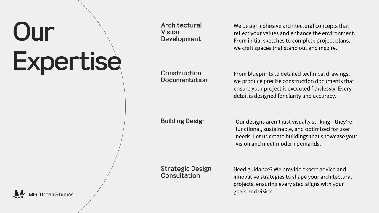 Black Modern Architecture Portfolio Presentation