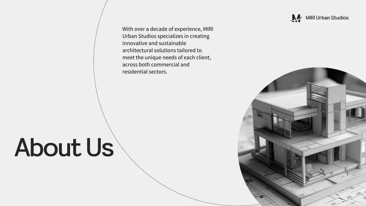 Black Modern Architecture Portfolio Presentation