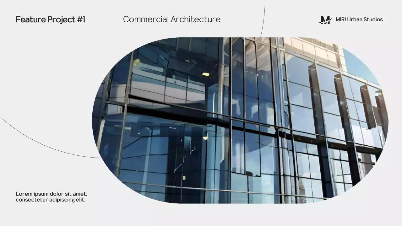 Black Modern Architecture Portfolio Presentation