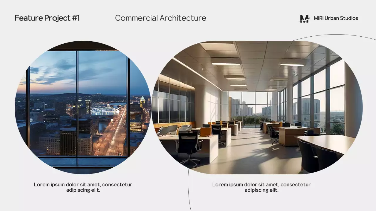 Black Modern Architecture Portfolio Presentation