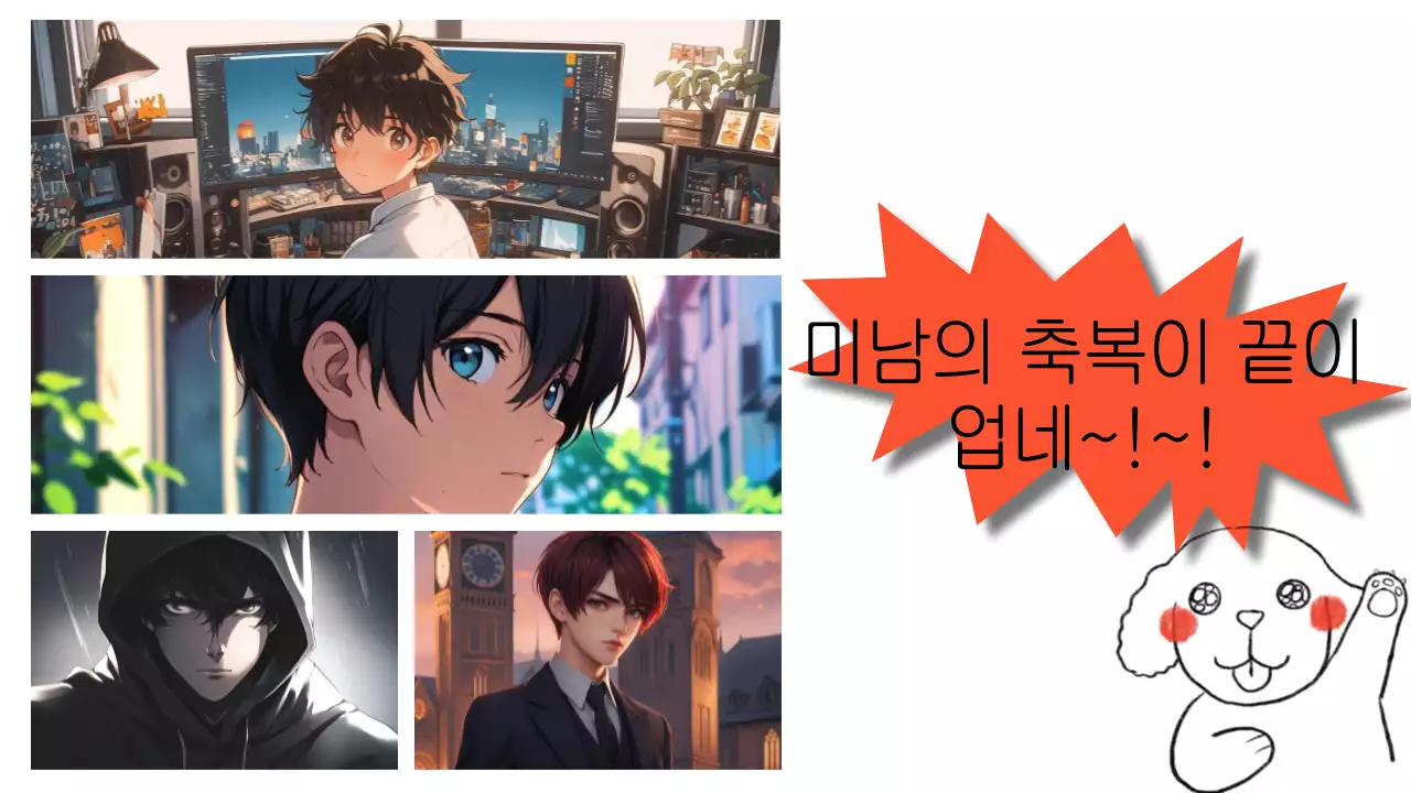 주황 키치 애니메이션 패러디