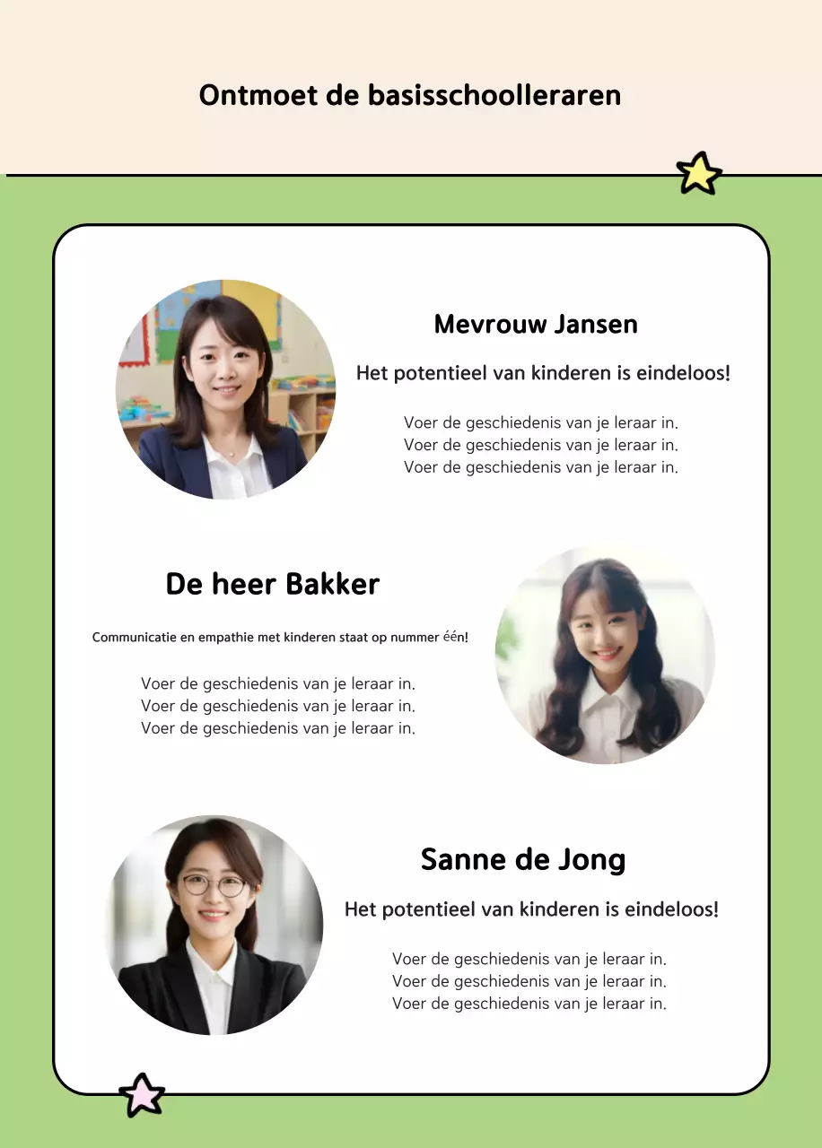 Beige Gezellig Stagiair Werving