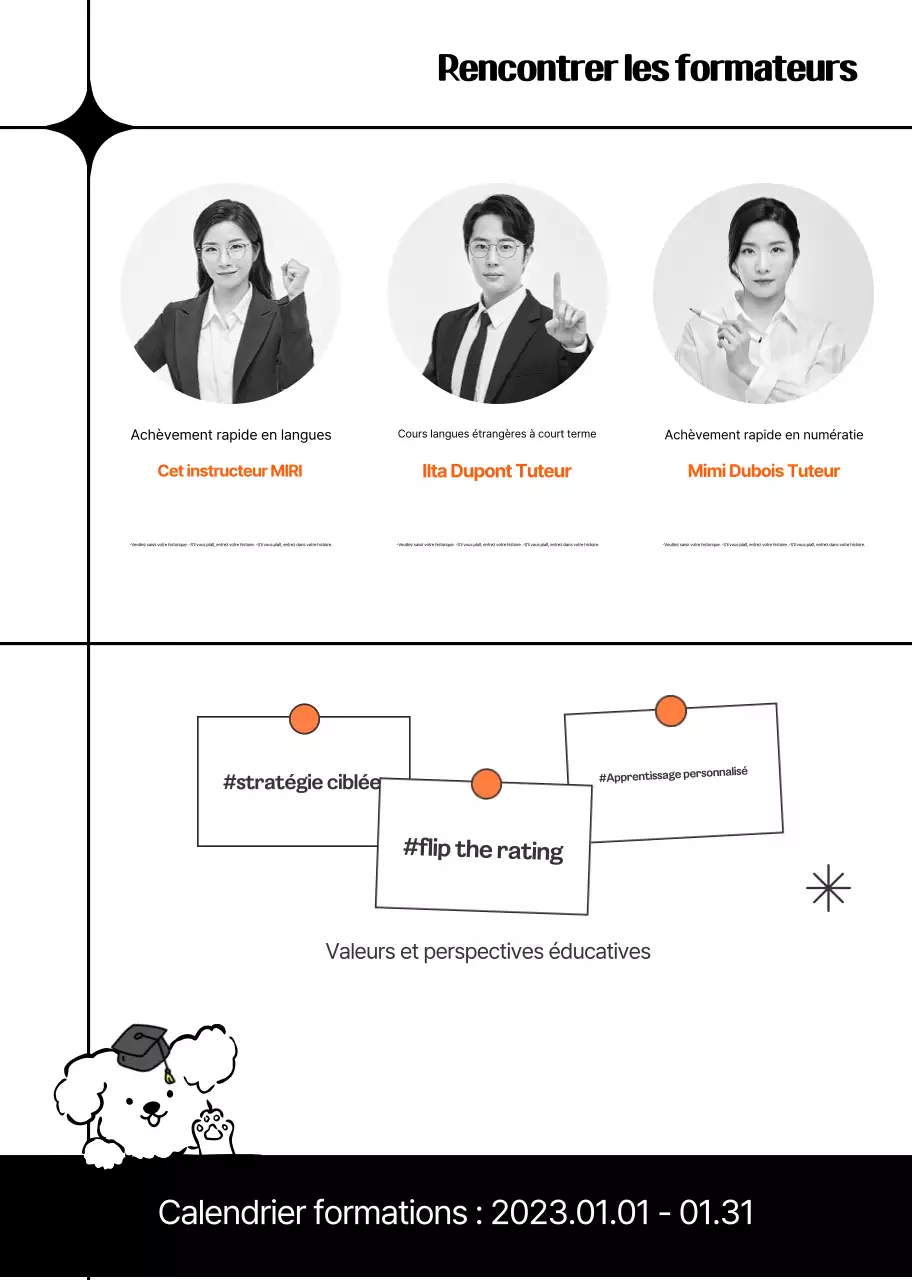 Publicité pour l'éducation moderne d'Orange