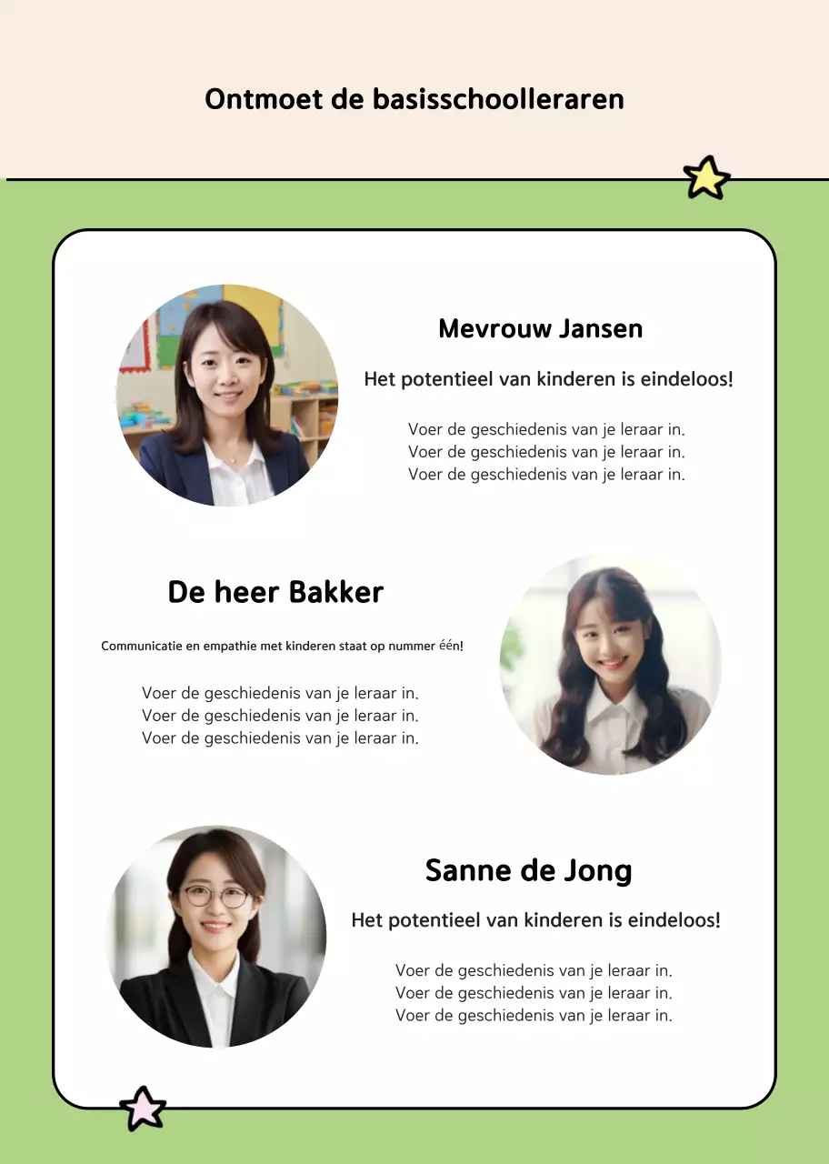 Beige Gezellig Stagiair Werving