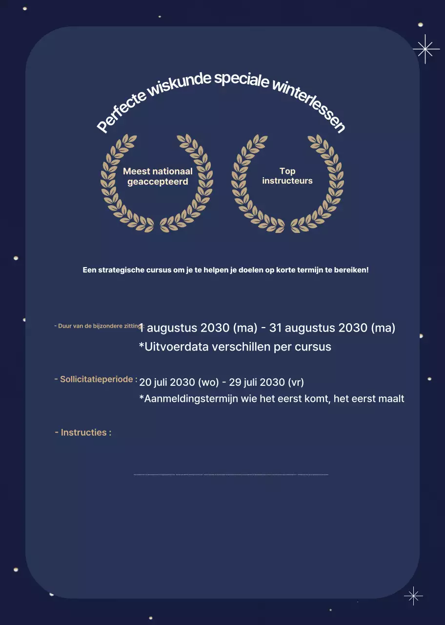 Marineblauw Eenvoudige Stagiair Werving