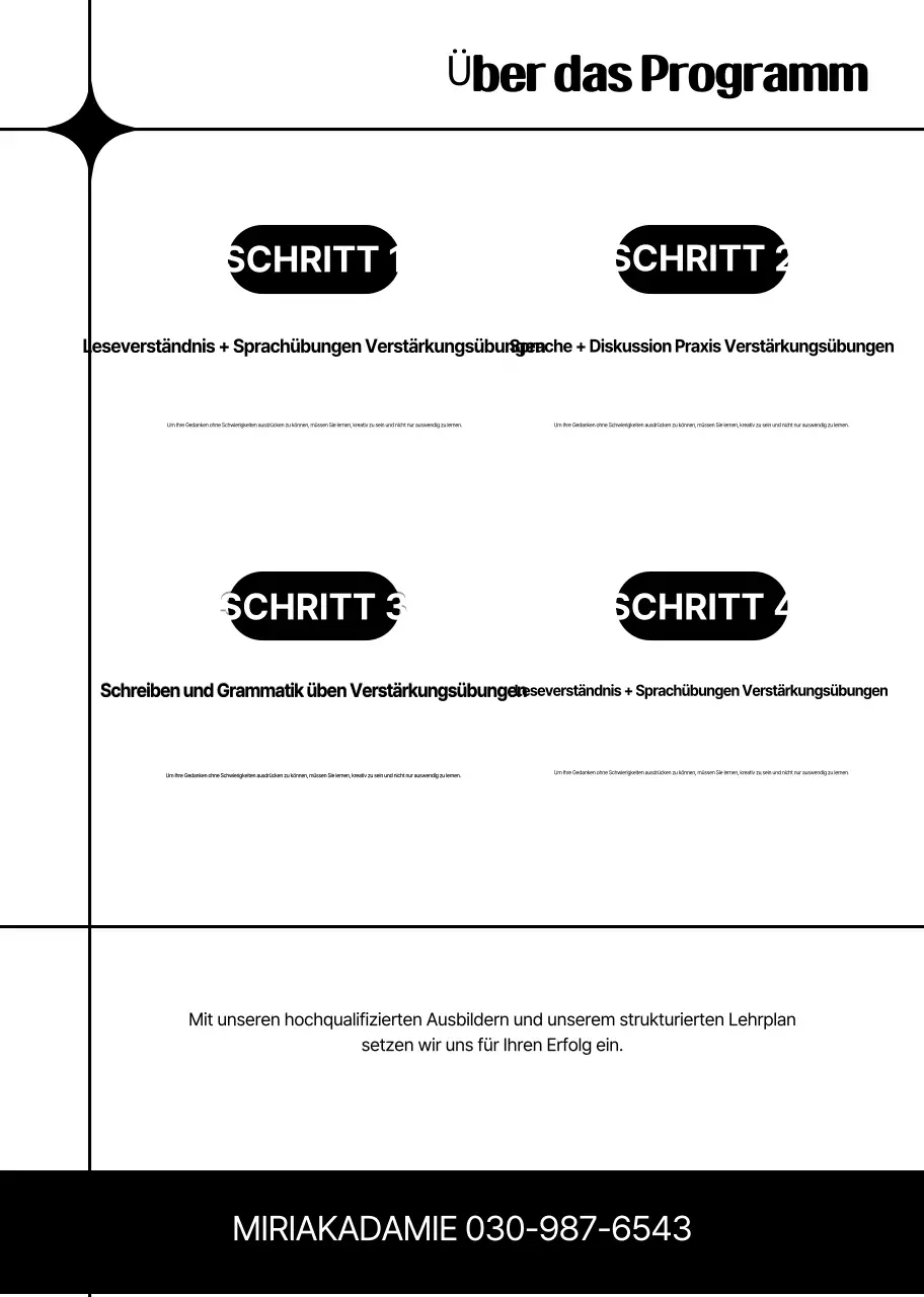 Orange Modern Education Anzeige