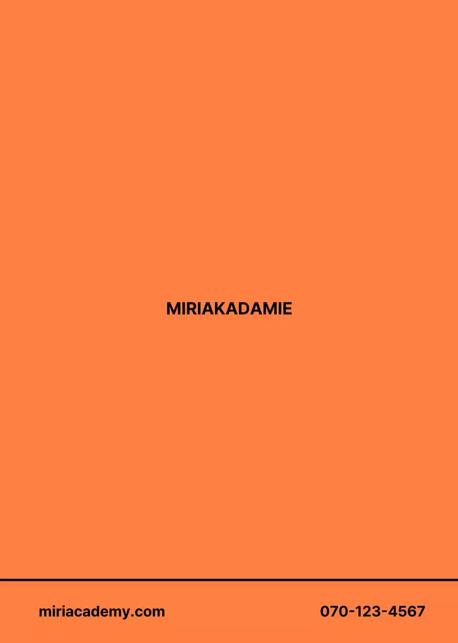 Orange Modern Education Anzeige