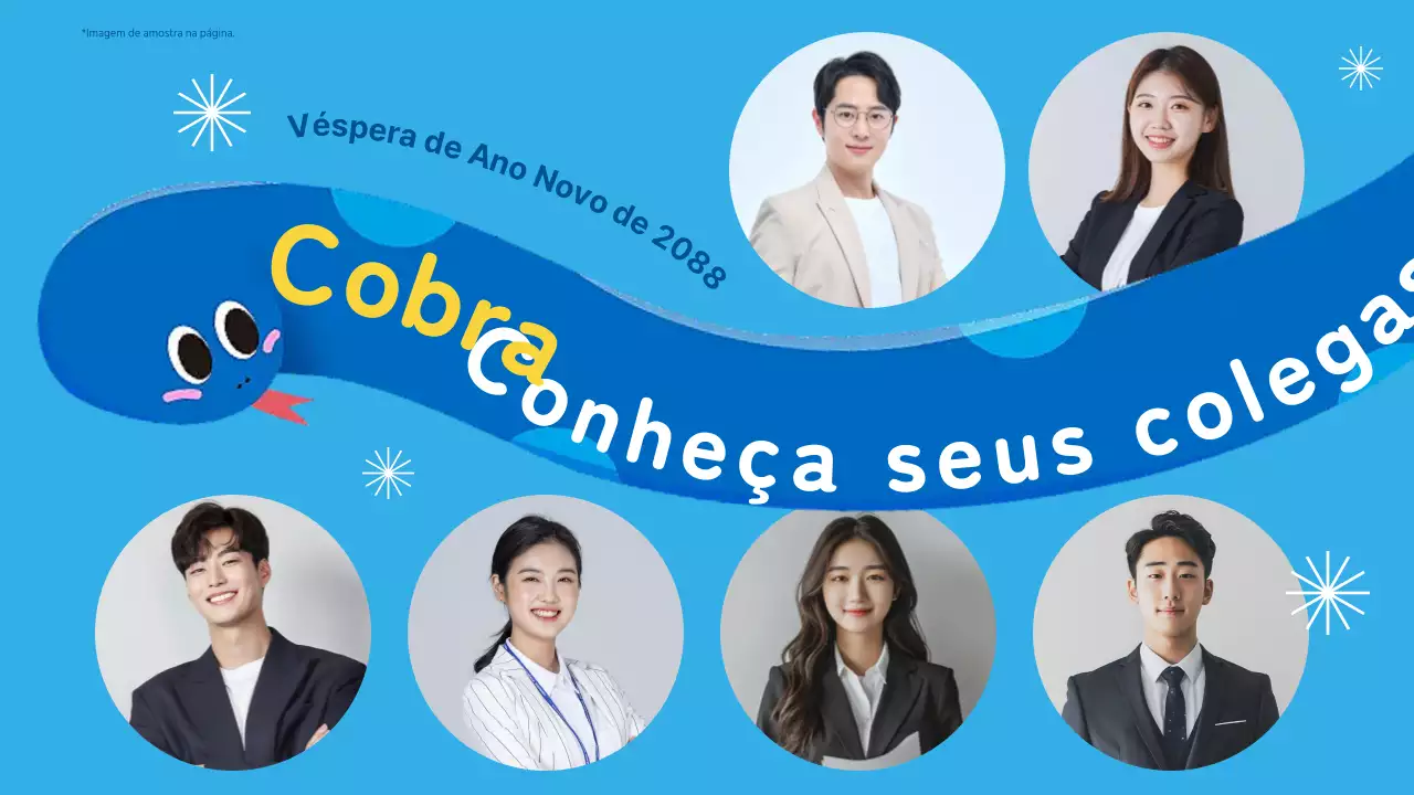 Evento de Ano Novo azul claro e elegante
