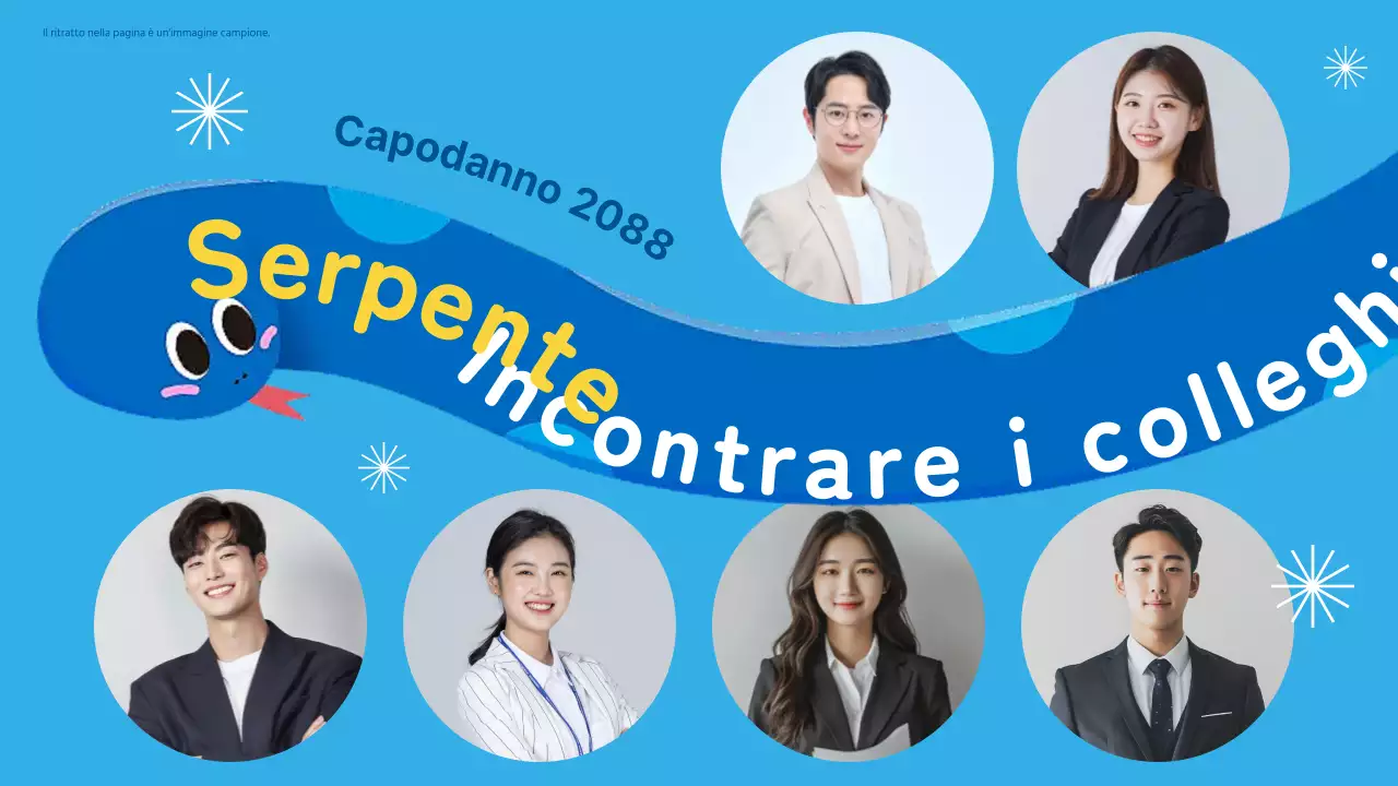 Evento di Capodanno azzurro e pulito