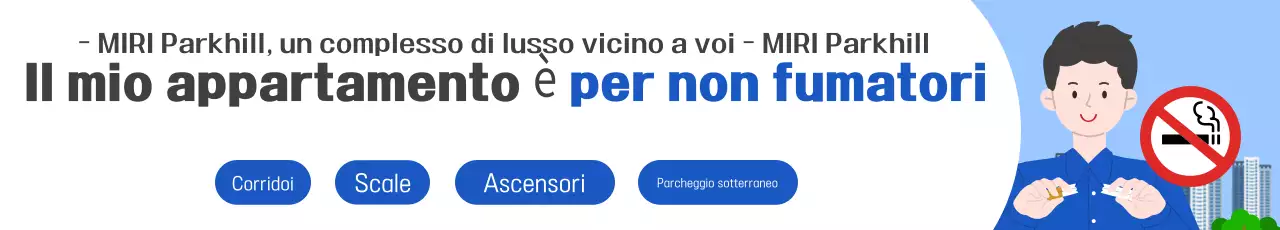 Cartello semplice di divieto di fumo di colore azzurro