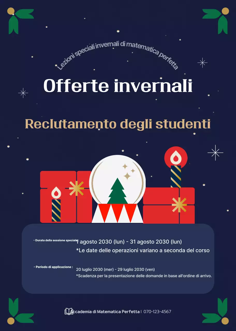 Blu Navy Reclutamento semplice di apprendisti