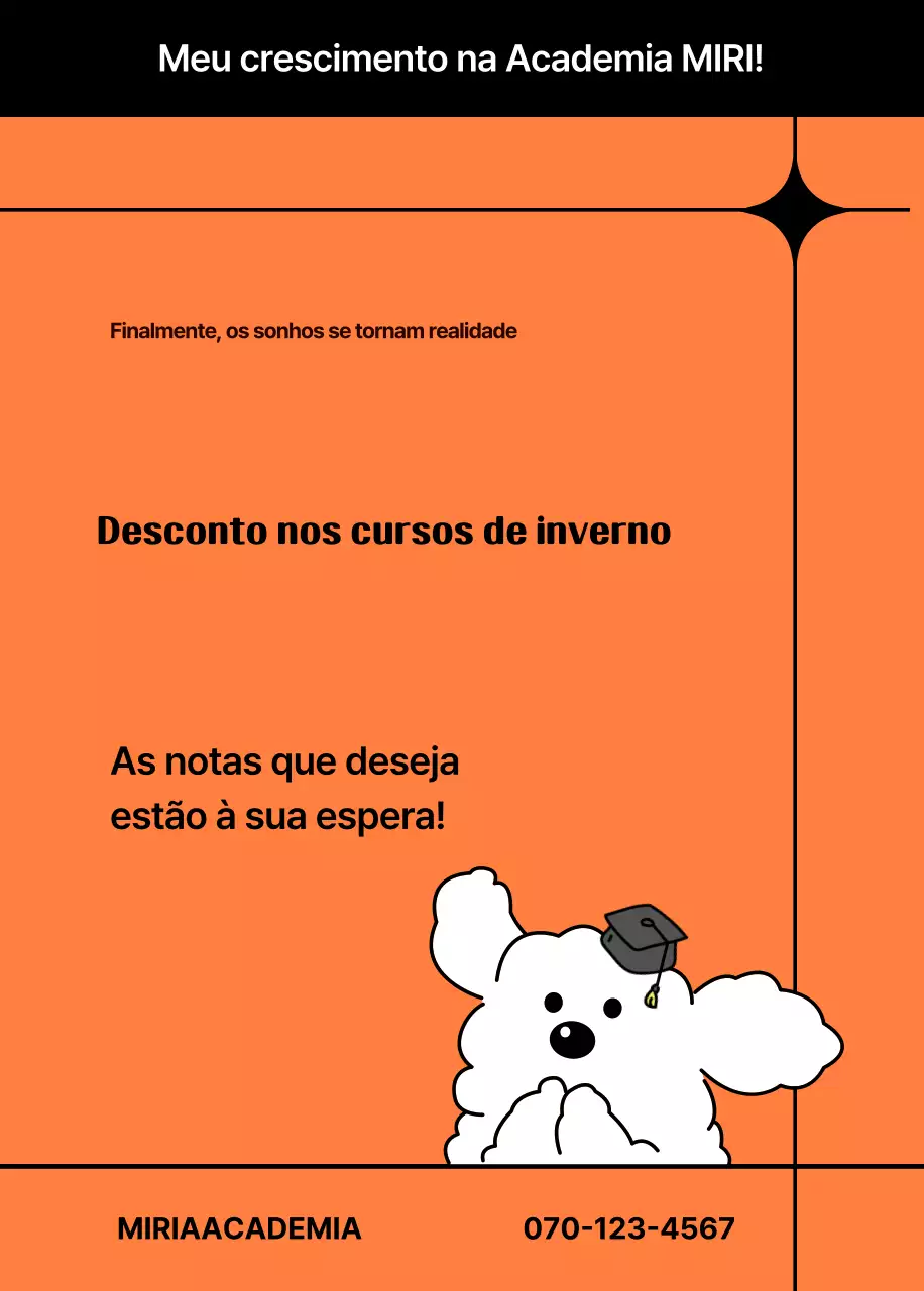 Anúncio educativo simples da Orange