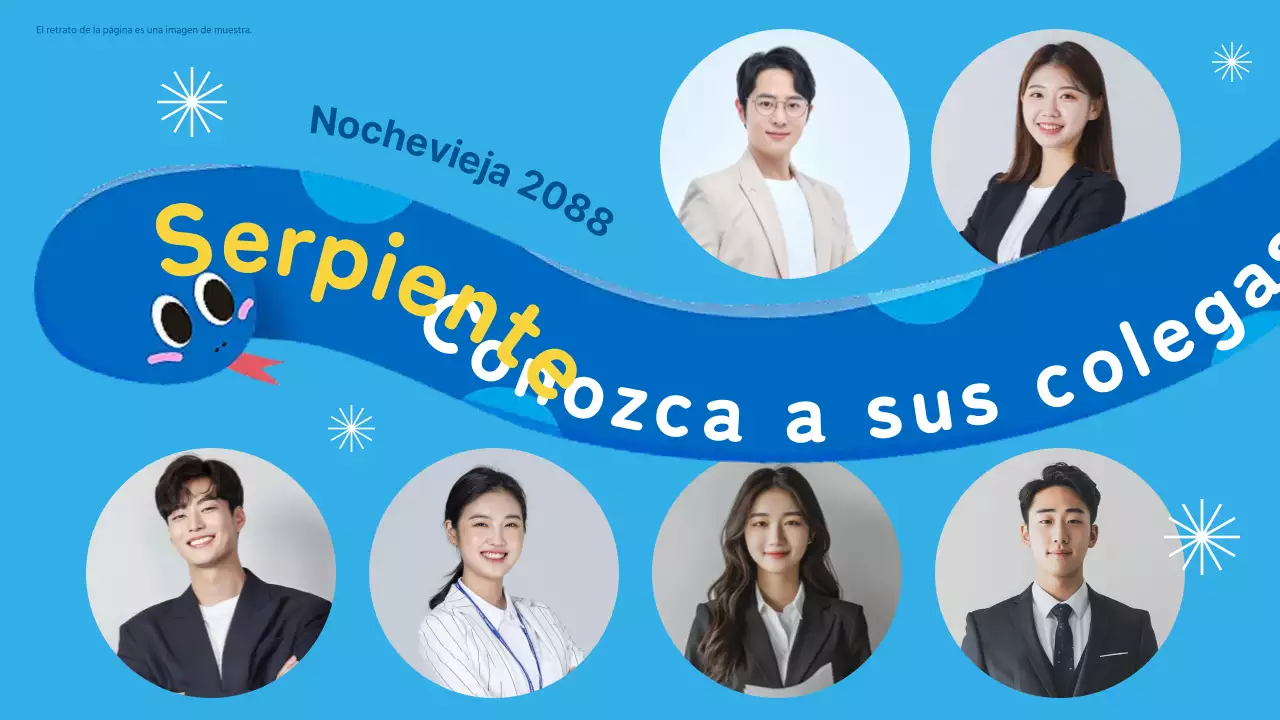 Año Nuevo en azul claro