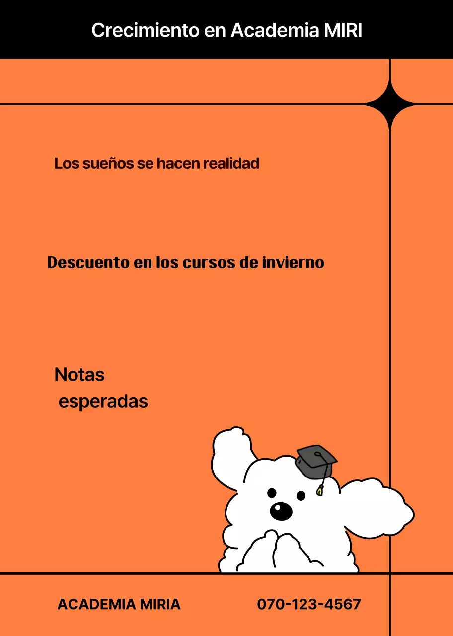 Anuncio de Orange Modern Education