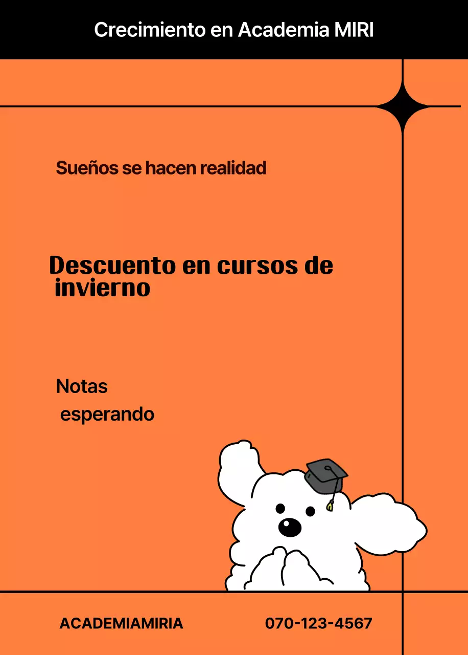 Anuncio educativo Orange Simple