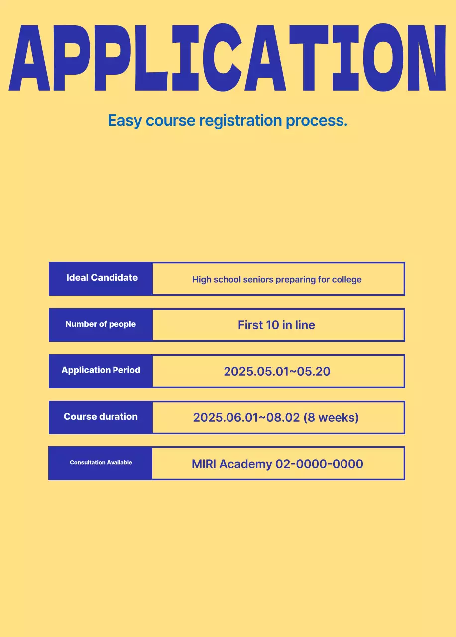 Iklan Pendidikan Sederhana Biru