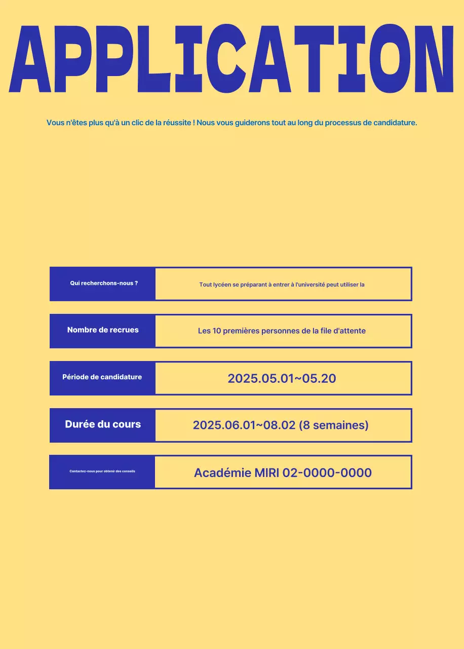 Blue Simple Education Ad