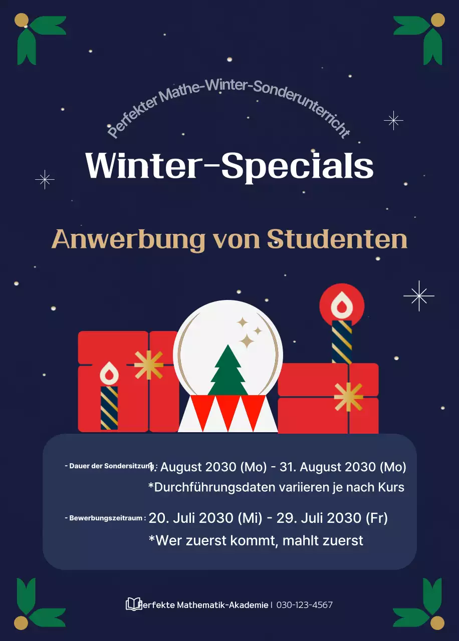 Navy Traditional Winter Special Recruitment