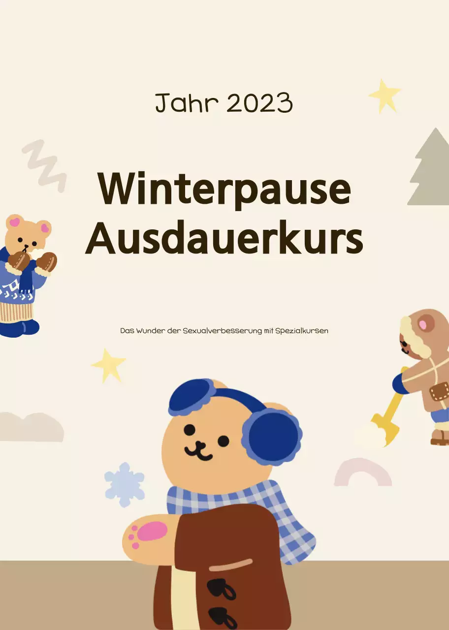 Beige gemütliche Bildungsanzeige