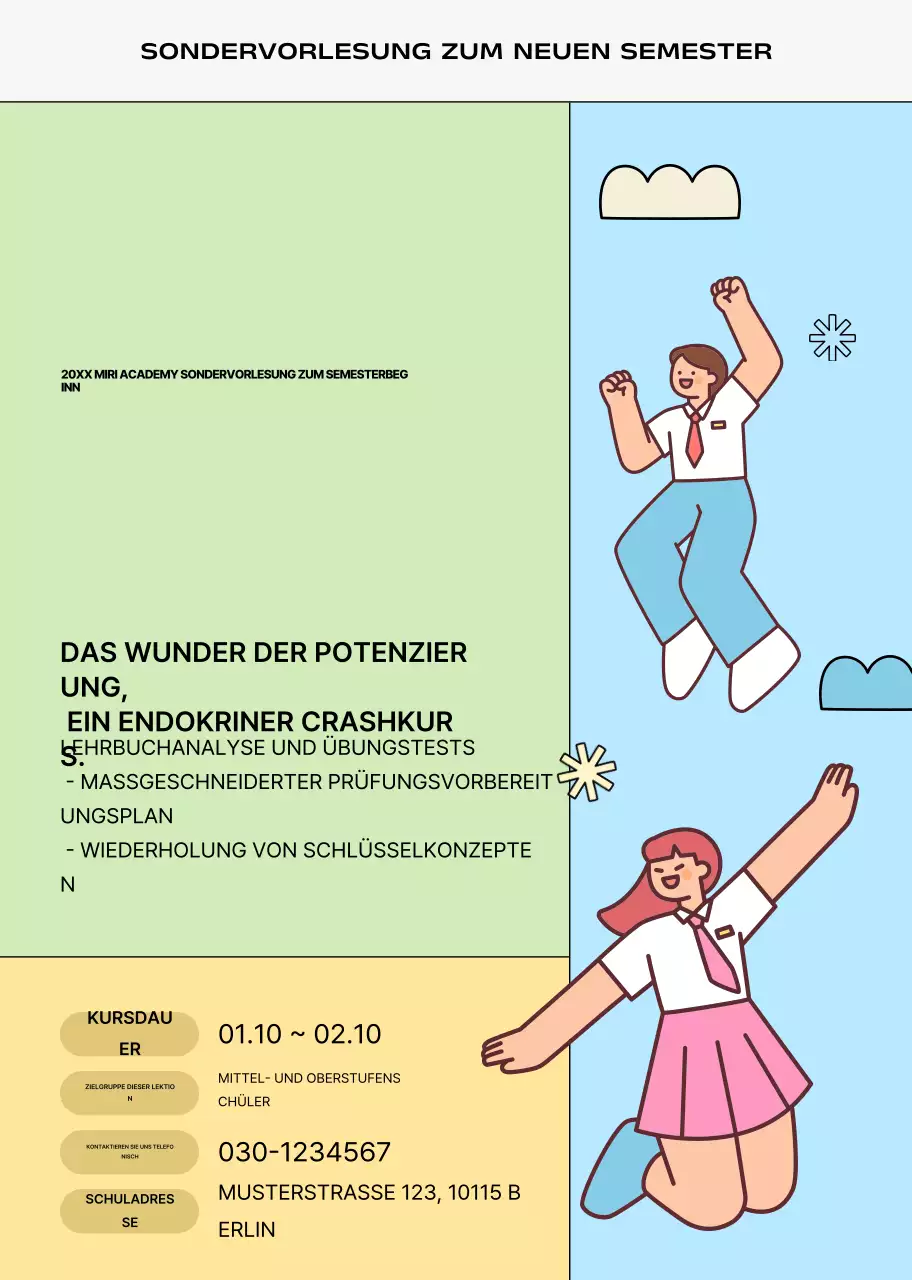 Niedliche Bildungswerbung von Mint