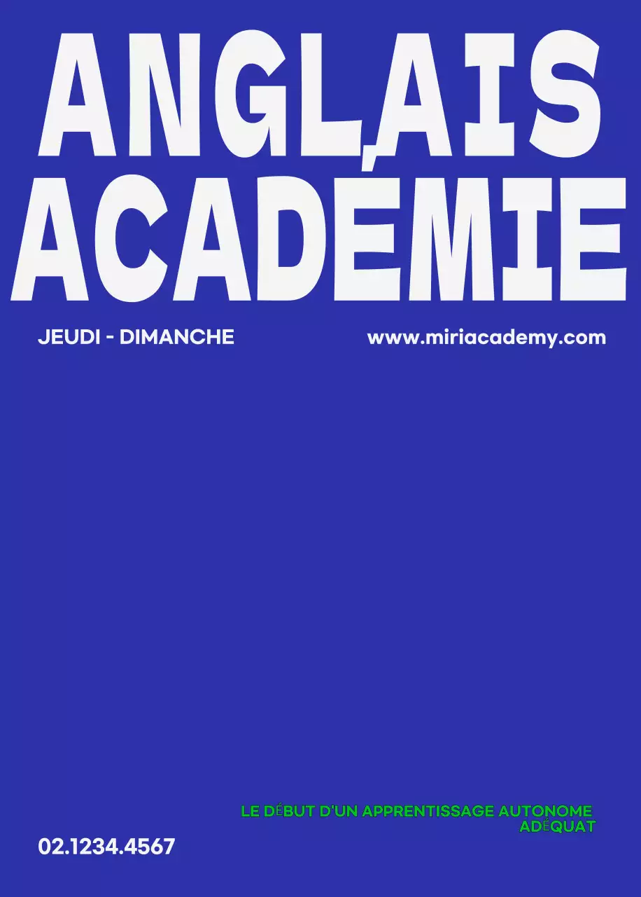 Blue Simple Education Ad