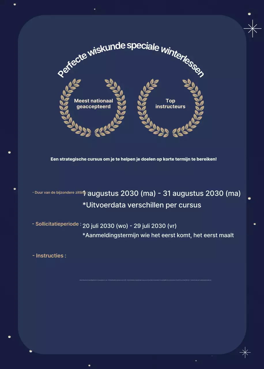 Marine Traditionele Winter Speciale Werving