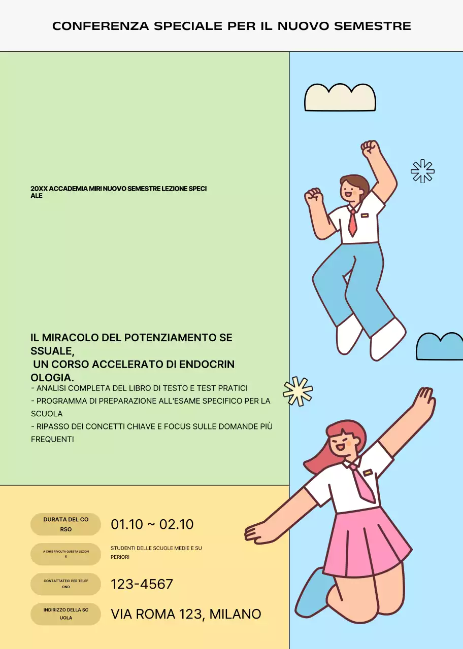 Zecca simpatico annuncio educativo