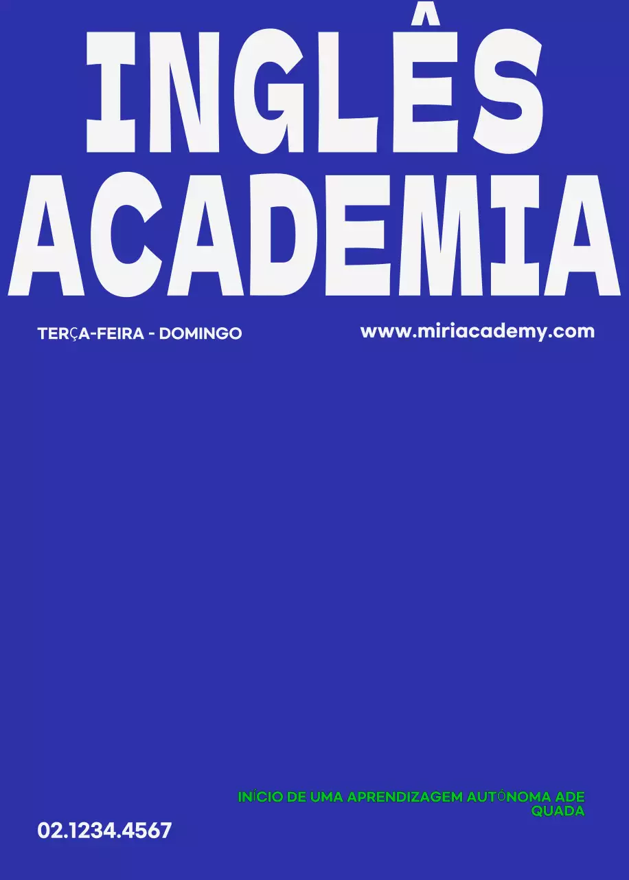 Anúncio Blue Simple Education