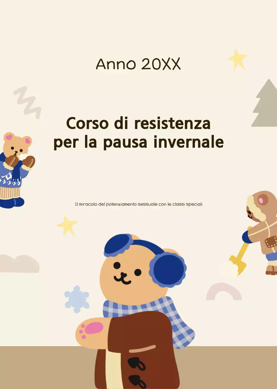 Annuncio educativo accogliente beige