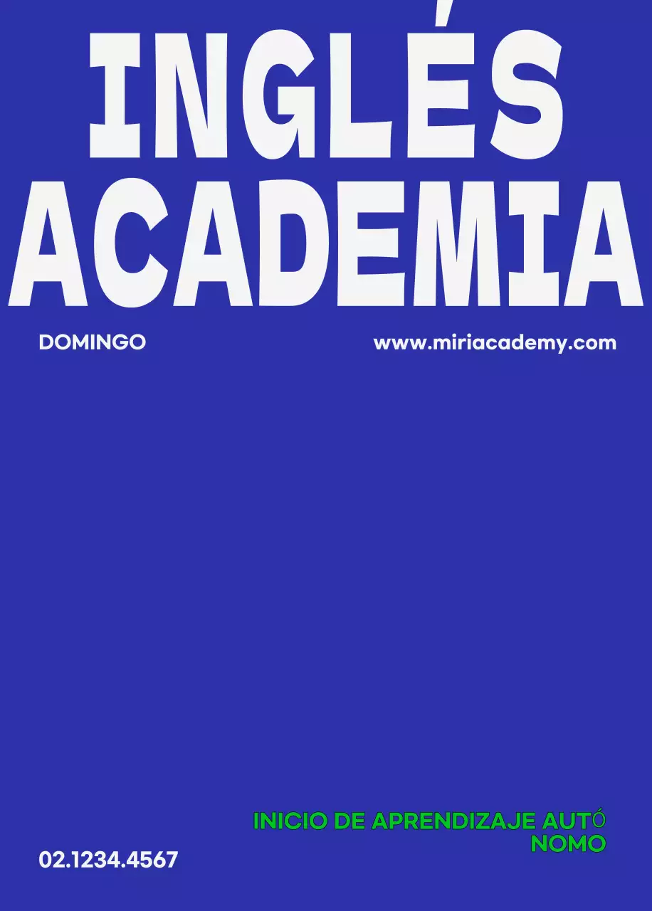 Anuncio Blue Simple Education